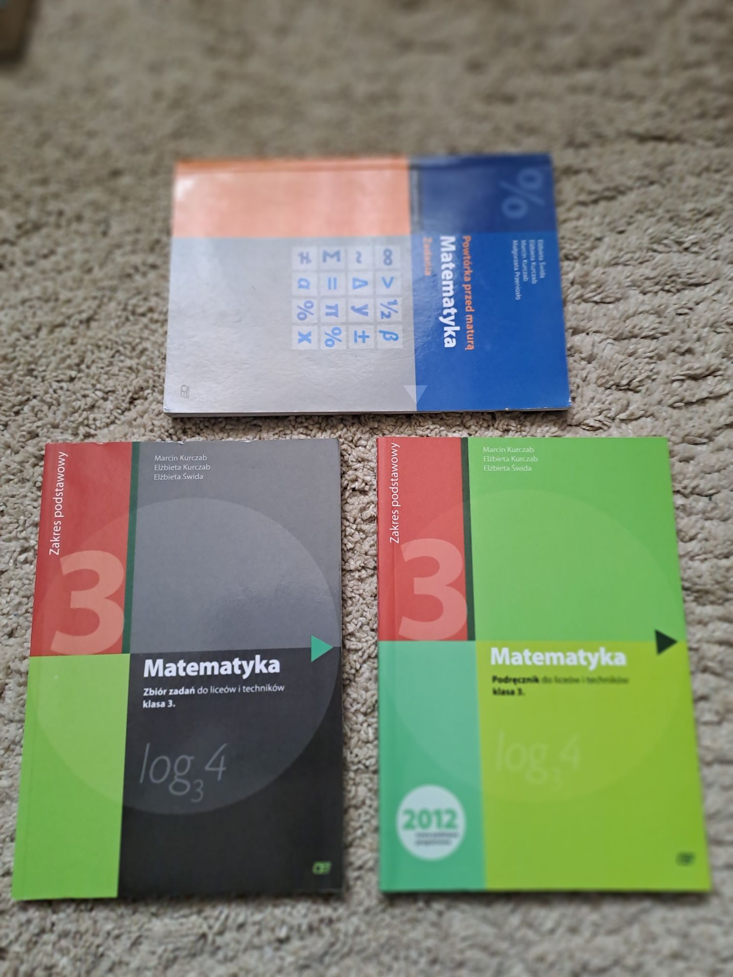 Matematyka podręcznik, zbiór zadań, Pazdro, Kurczab, Świda, Matura