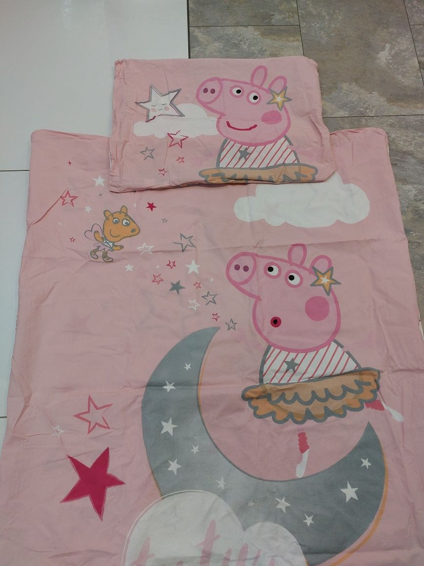 Pościel do łóżeczka z świnka pepa 90x120