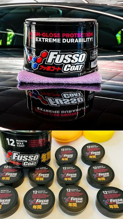Soft99 Набір: Віск Fusso 12М + Glaco Ultra Антидощ + Очищувач (3-в-1)