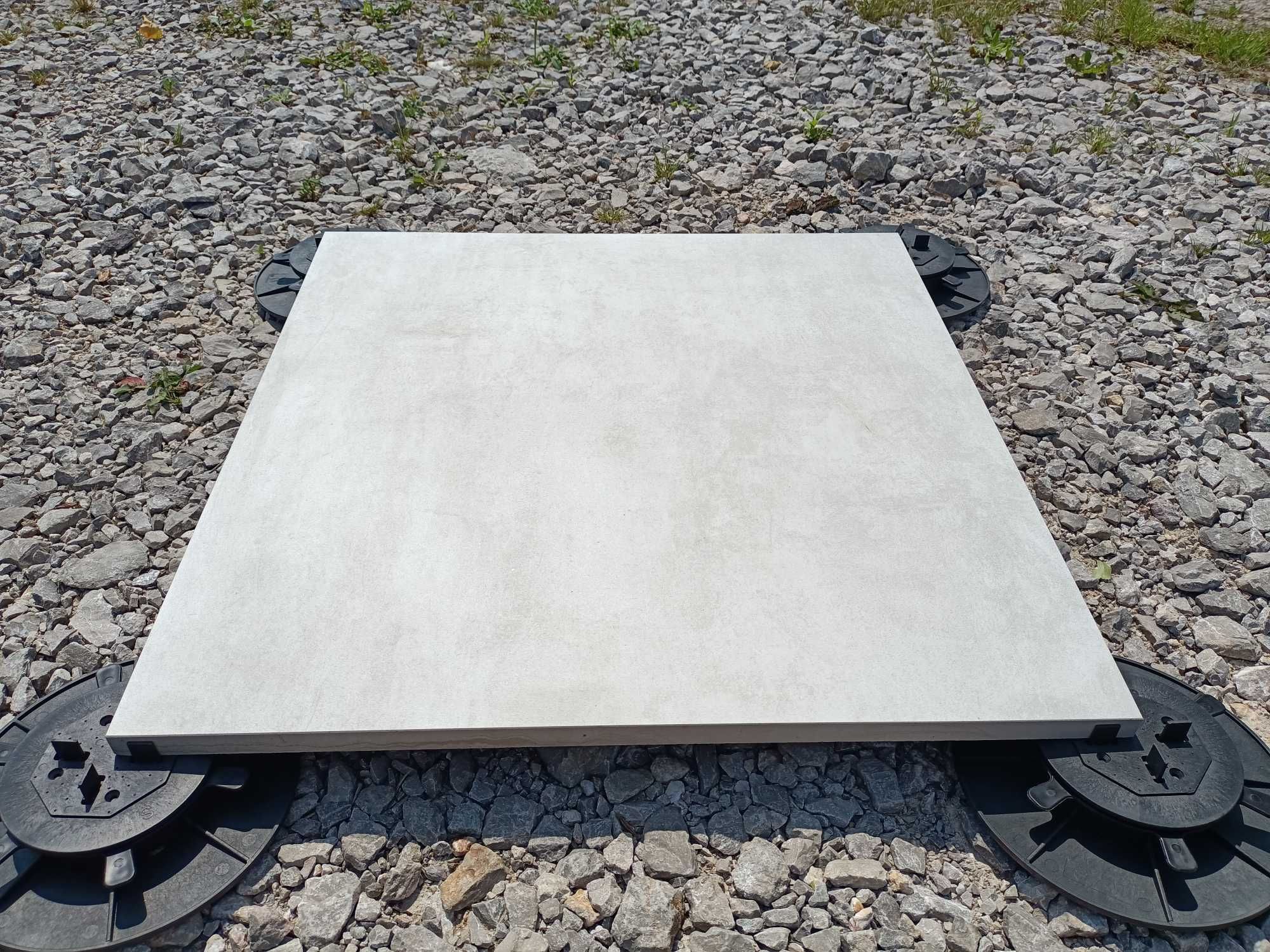 Gres szkliwiony płytki gresowe tarasy altany Beton Bianco 60x60 Gat.1