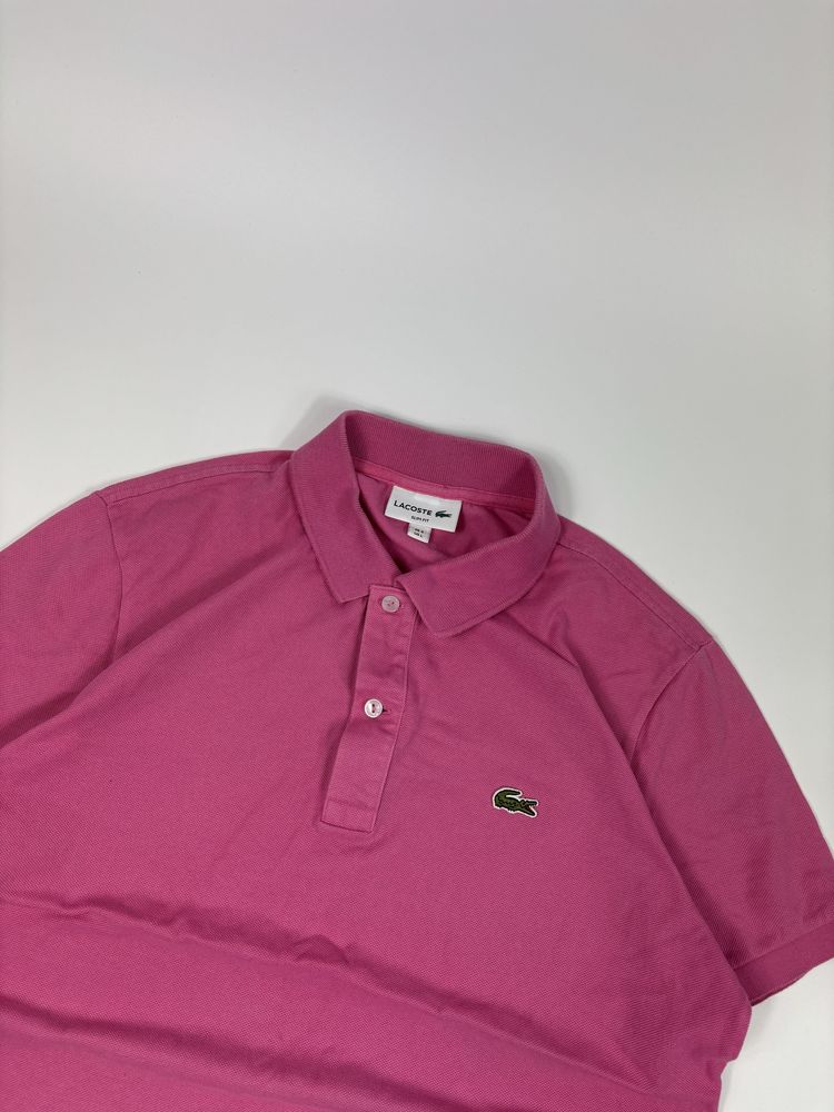 Koszulka Różowa Damska Polo Lacoste