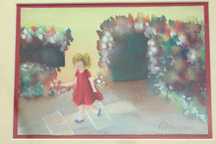 Pintura Quadro Maria Reis (n. 1949) Aguarela sobre papel Assinada 2000