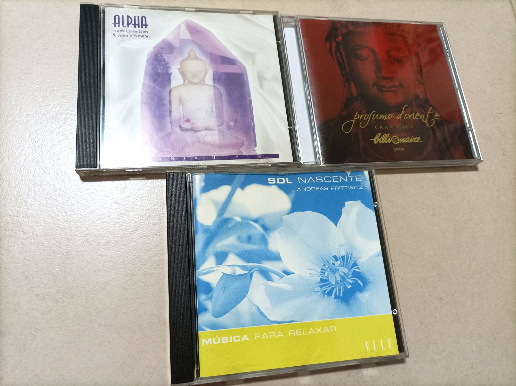 Lote de 9 CDs com Música para Relaxar