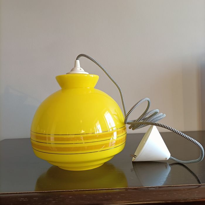 Stara lampa POLAM - PRL, vintage, retro, loft, new look, space age