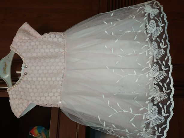 Нарядное детское платье 82-86 р