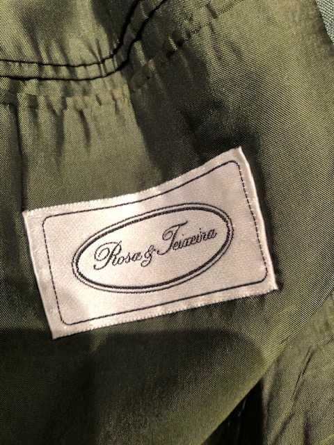 Blazer homem 100% linho cor verde, assertoado, marca Rosa & Teixeira