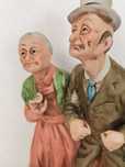 Ceramiczna figurka - Starcy - Taiwan Vintage