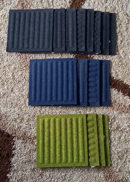 Panele filcowe 30x30 w 3 kolory 16 sztuk