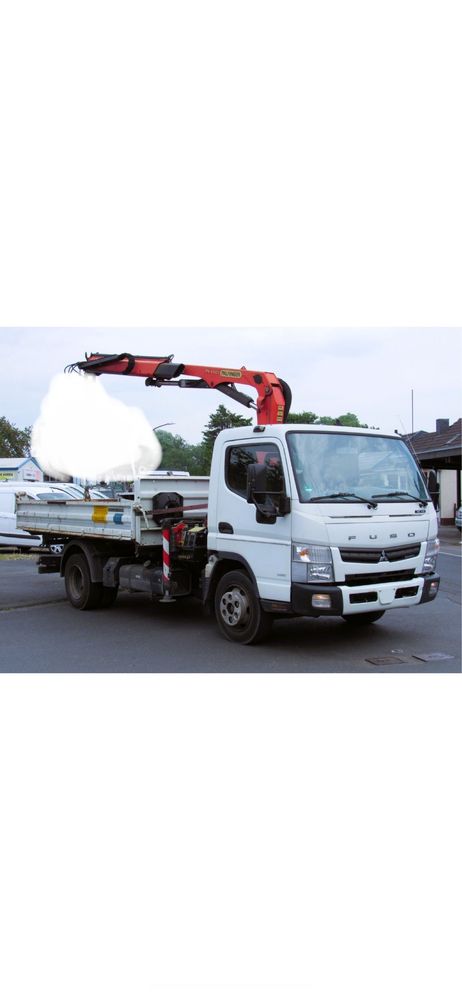 Mitsubishi Fuso 2014 pesada com Grua e Bascúla