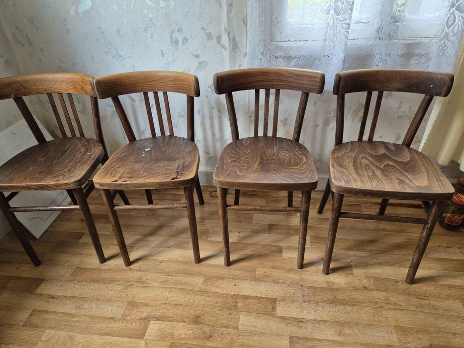 Stare krzesła PRL 5szt