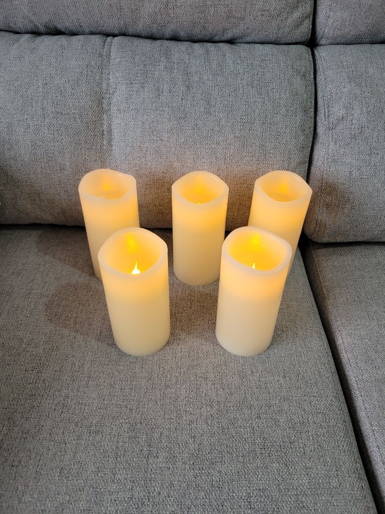 5 velas (a pilhas)
