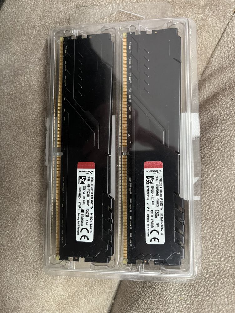 Модуль памяті DDR4 128 gb (4x32gb) kingston hyperx fury black