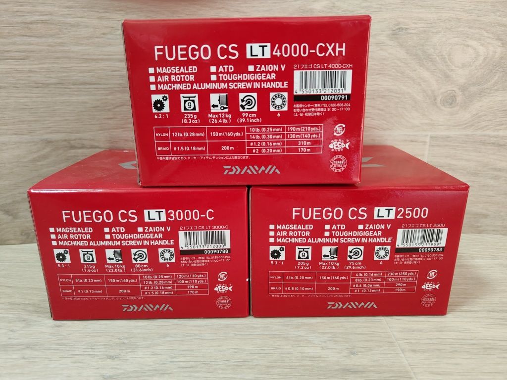 Daiwa 21 Fuego CS LT 2500 3000-C розборний кноб Котушка спінінгова