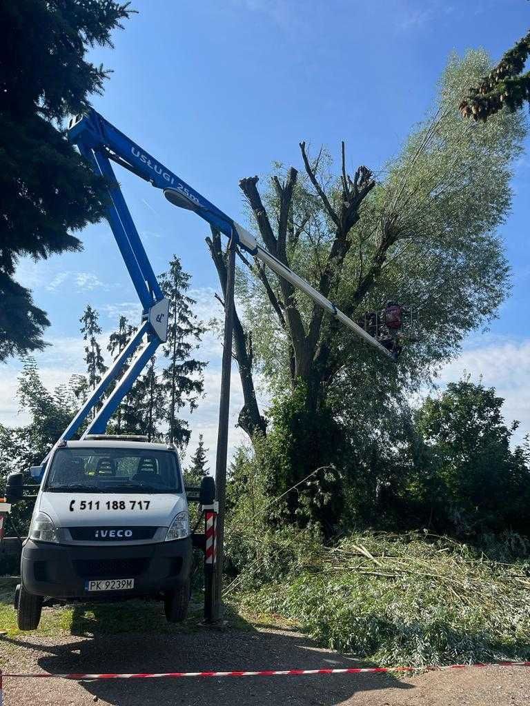 Usługi zwyżka podnośnik koszowy  20m 25m wynajem LEMON LIFT 24h/7