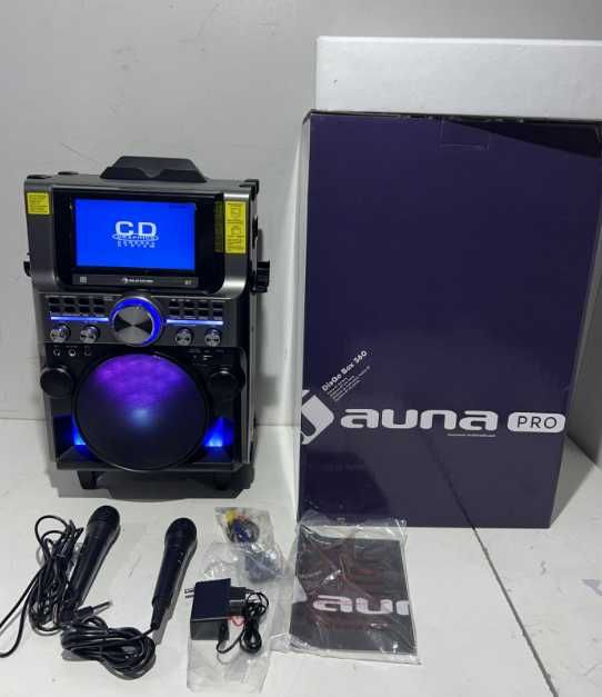 Аккумуляторная активная колонка караоке Auna Disgo Box 360