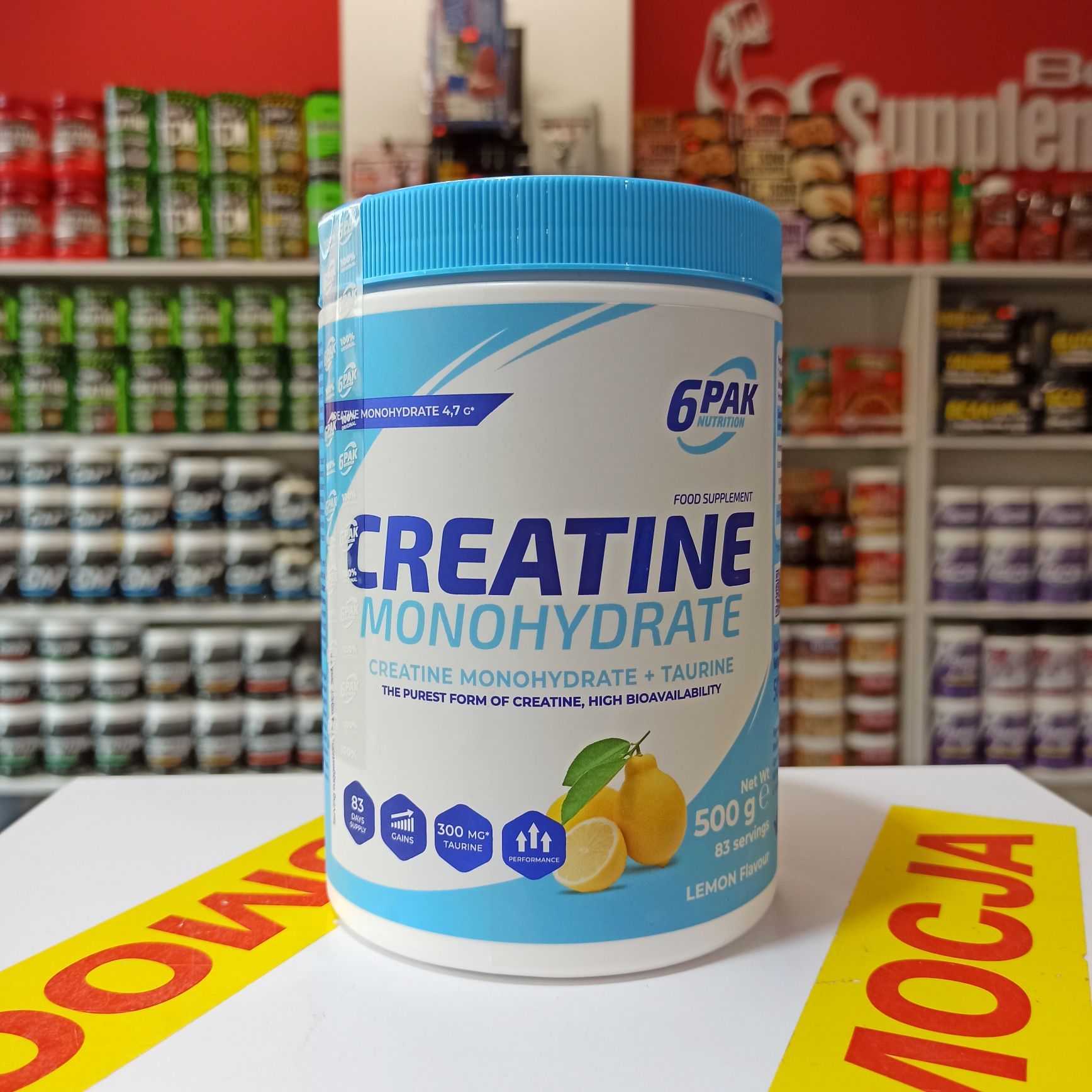 6Pak Creatine Monohydrate 500g Monohydrat Kreatyny Kreatyna, Odżywki