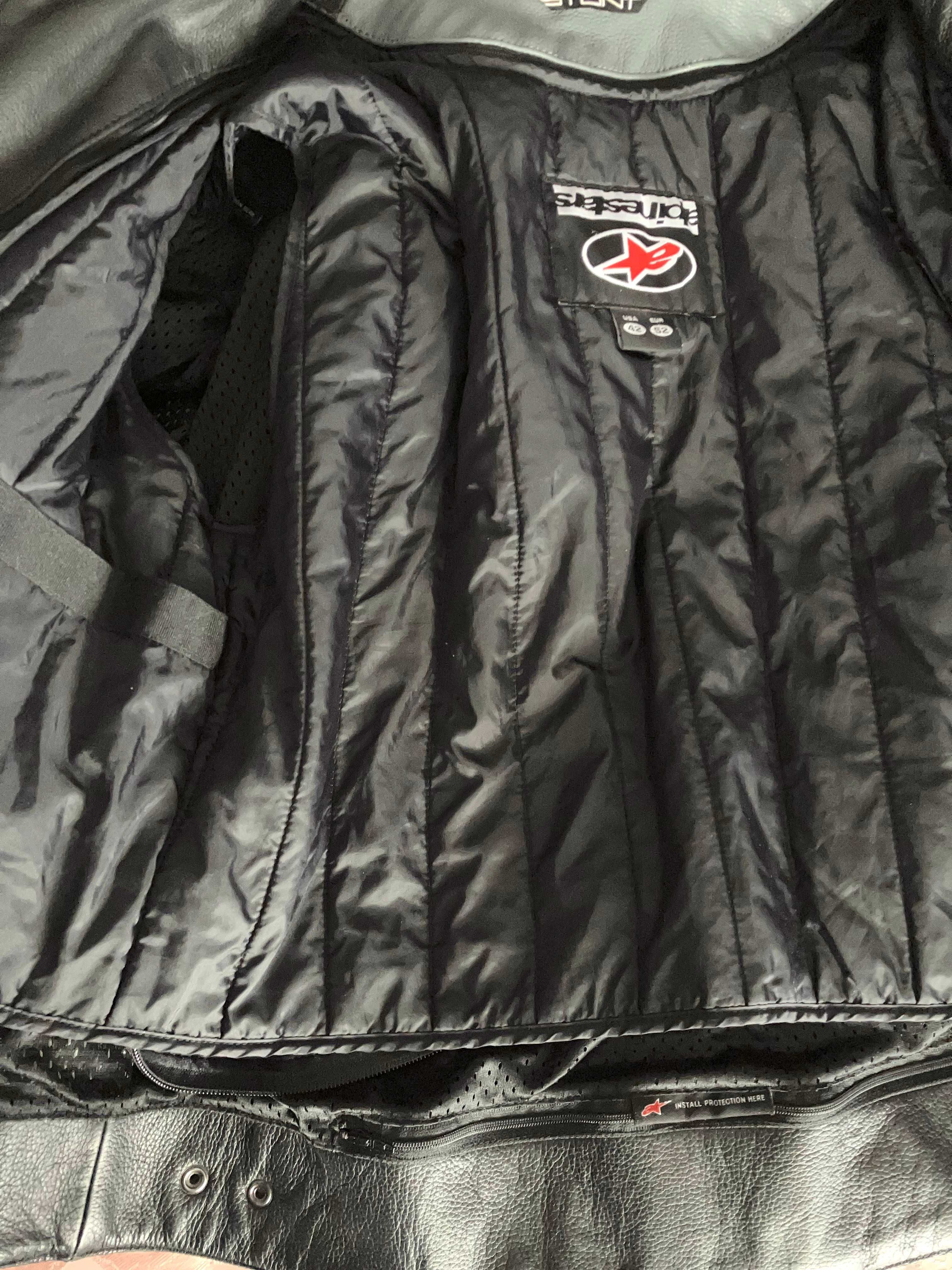 Casaco couro grão Alpinestars