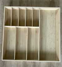 Wklad do szuflady IKEA organizer taca na sztućce bambusowy 52x50