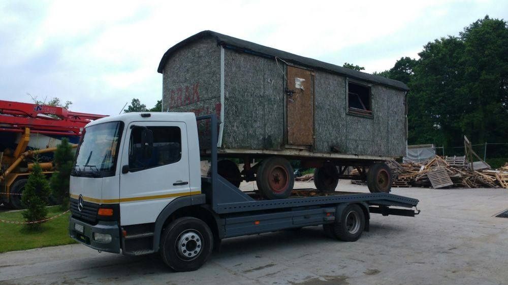 Transport maszyn rolniczych budowlanych autolaweta laweta