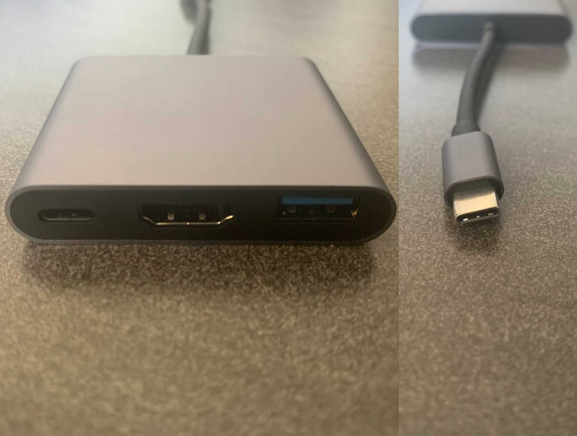 Adaptador USB-C -> HDMI/USB/Charge Port