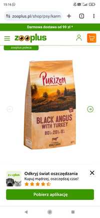 Purizon karma sucha Black Angus and Turkey 10kg