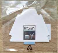 Znaczek Logo Emblemat HYbrid4 HY Peugeot RXH Hybryda