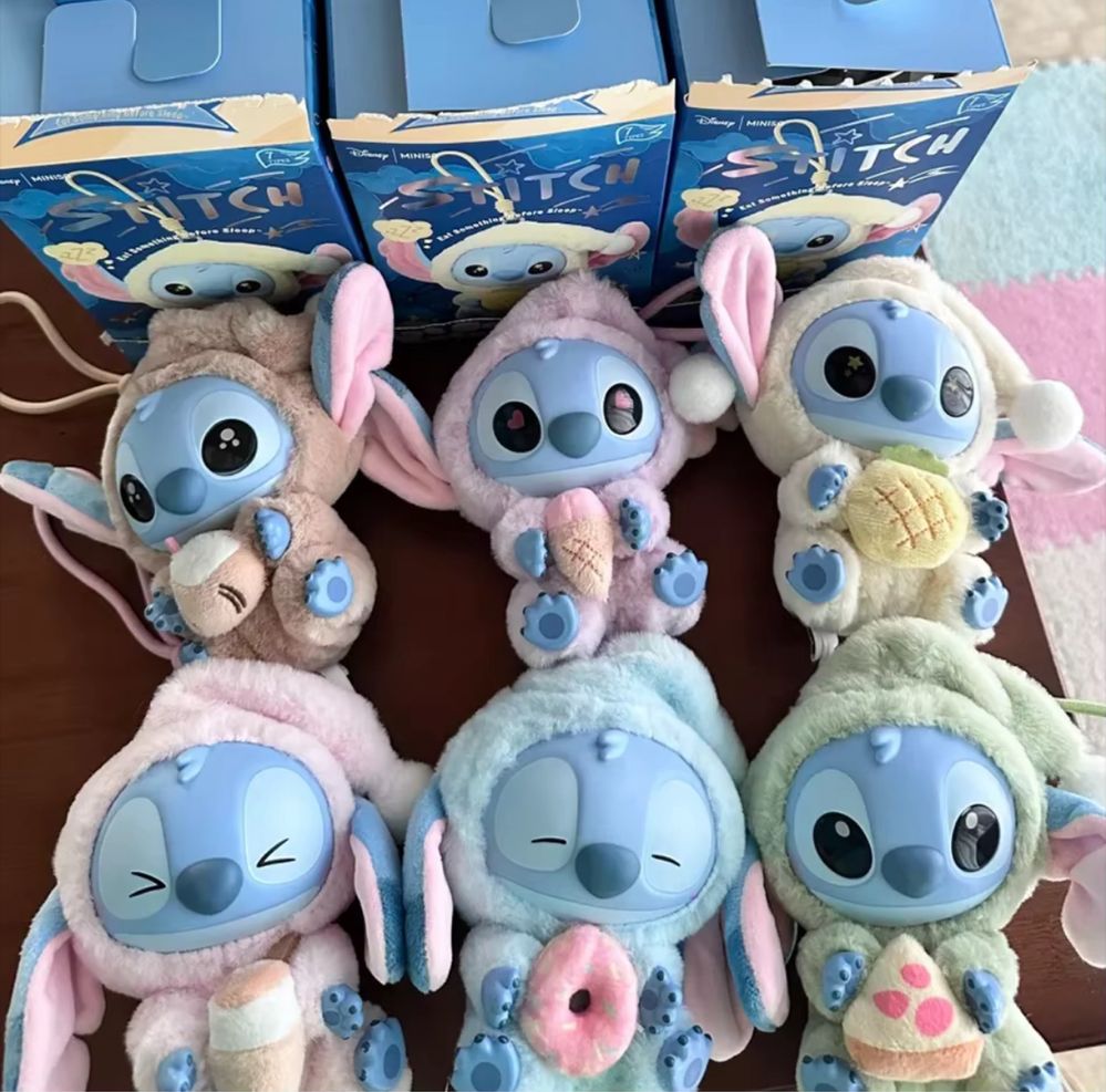 Мʼяка іграшка стіч брелок лабубу stitch сюрприз miniso