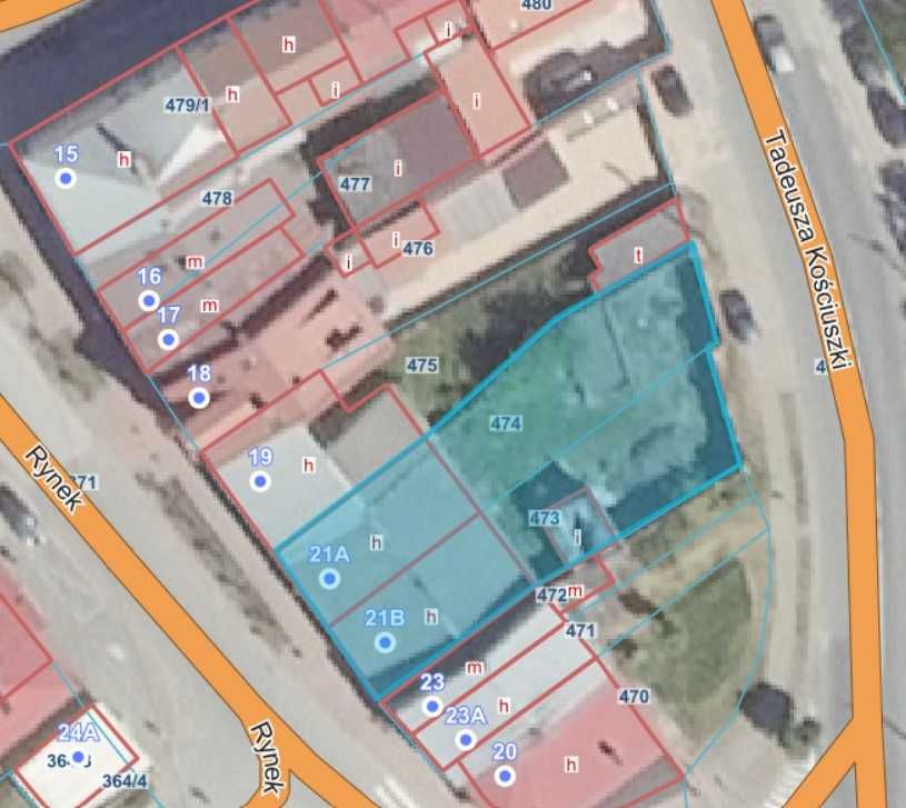 Działka mieszkalno-usługowa w centrum