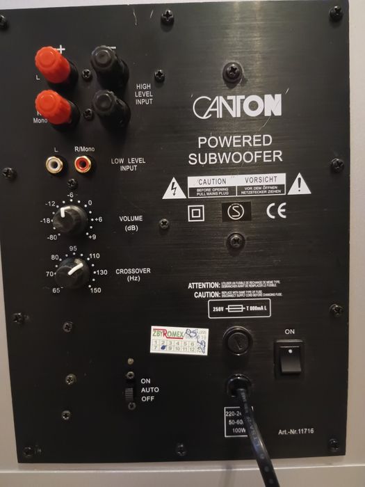 Subwoofer Canton AS CD 102