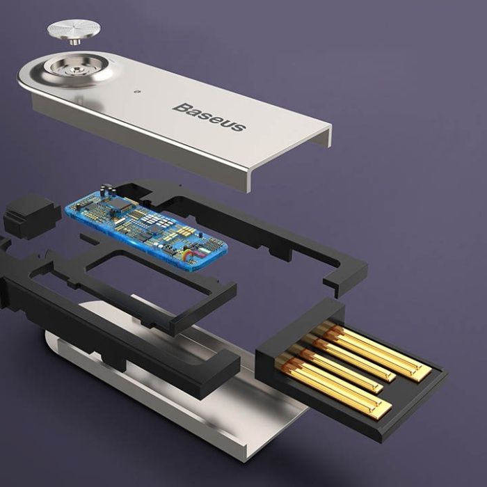 Baseus Bluetooth 5.0 Адаптер AUX USB с Микрофоном для Авто Гарантия!
