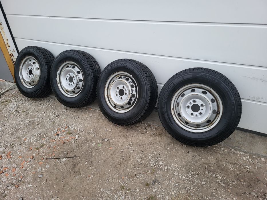 Koła felgi ducato 5x118 z oponami zimowymi michelin agilis 215/70r15c
