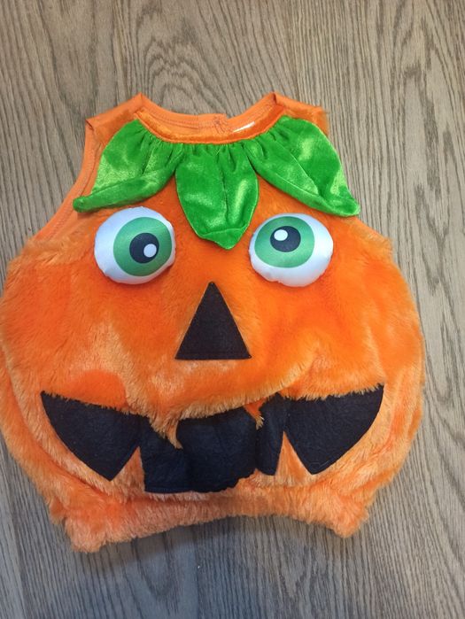 Kostium/przebranie/strój dynia, Halloween, r. 80-92