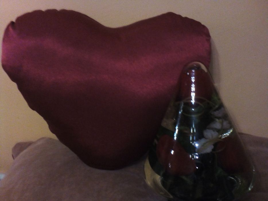 Сердце - подушка новая + подарок