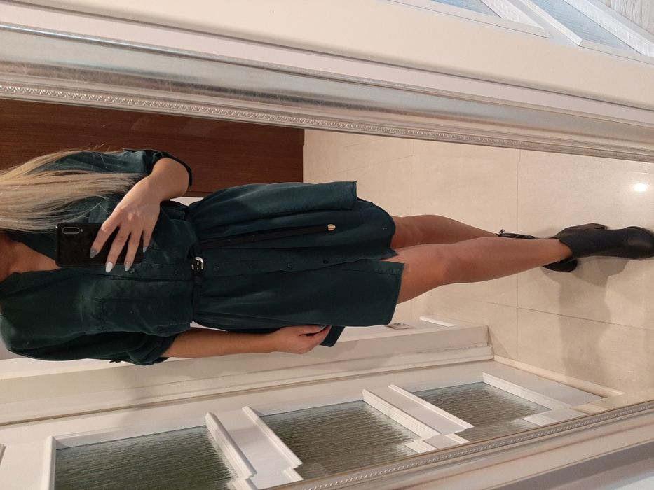 Sukienka butelkowa zieleń UNI