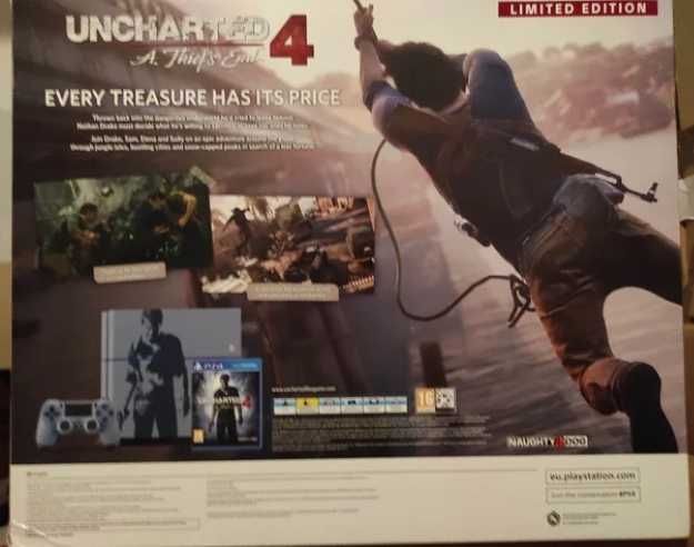 PS4 Uncharted 4 A Thief´s End Edition 1TB Consola (Nova Selada)