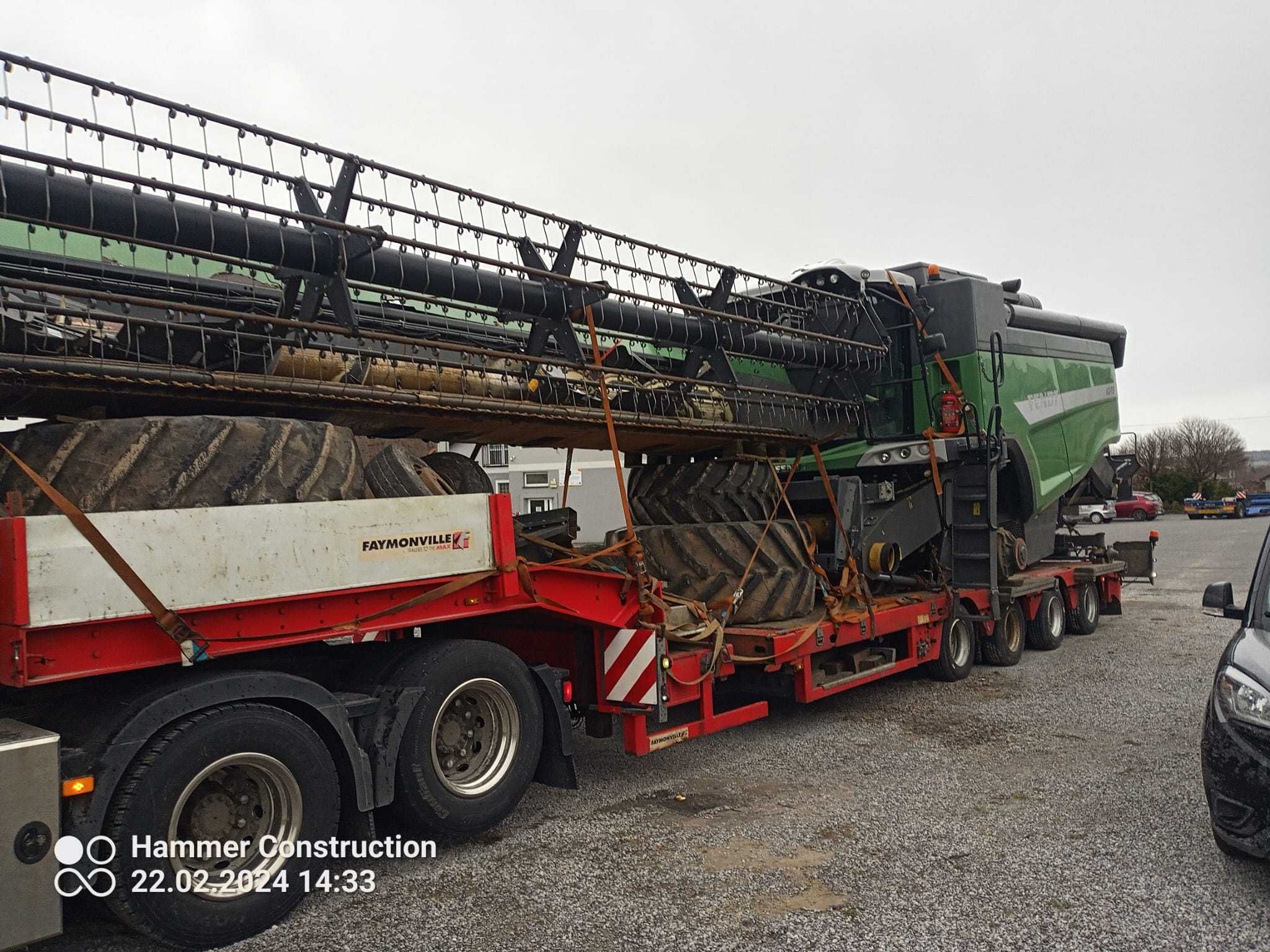 Kombajn Fendt 6275 heder power flow transport