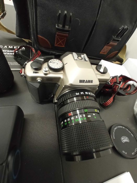 Aparat fotograficzny Braun - komplet