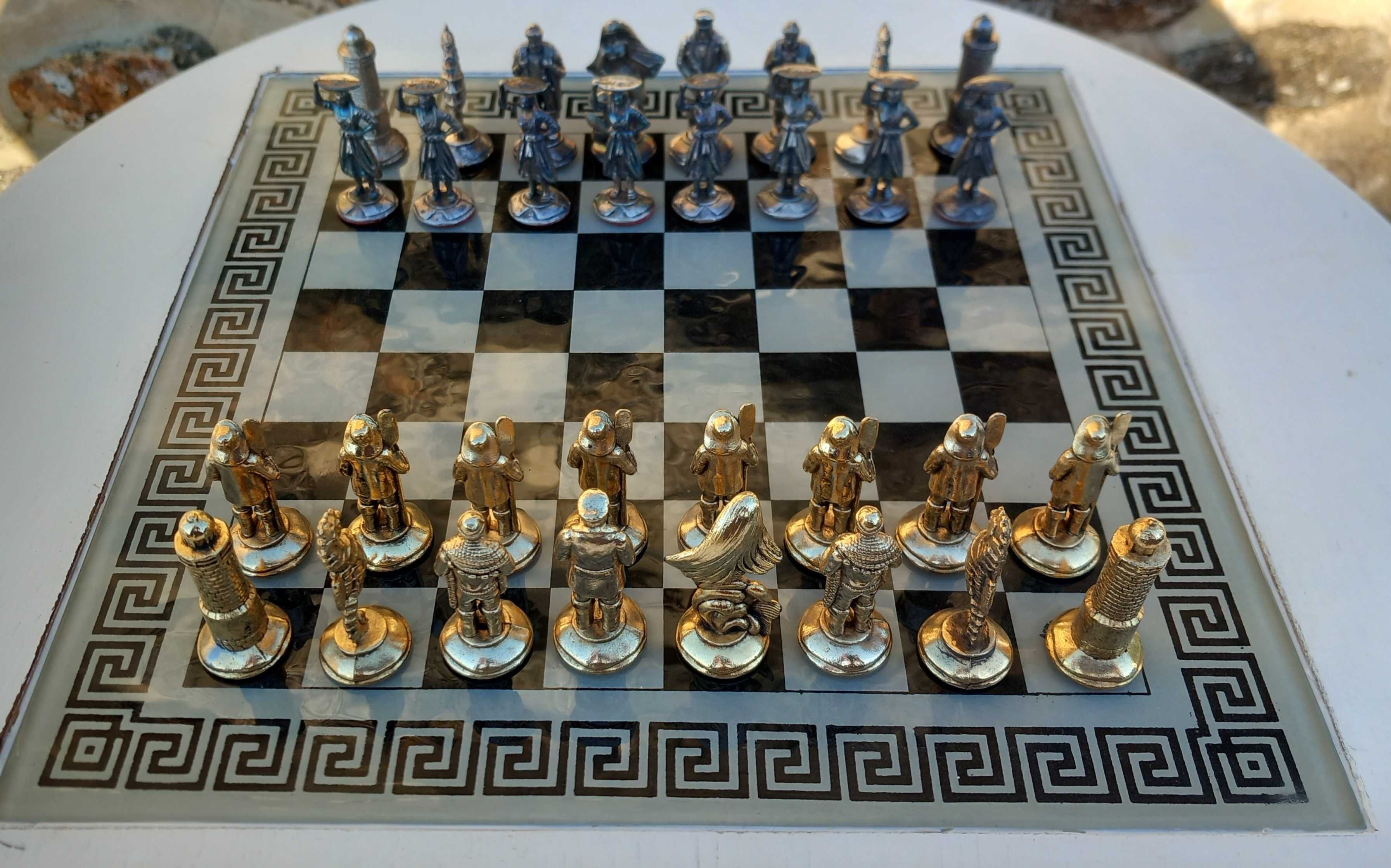 Jogo de xadrez com mesa peça unica