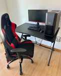Computador e acessórios+secretária+cadeira gaming