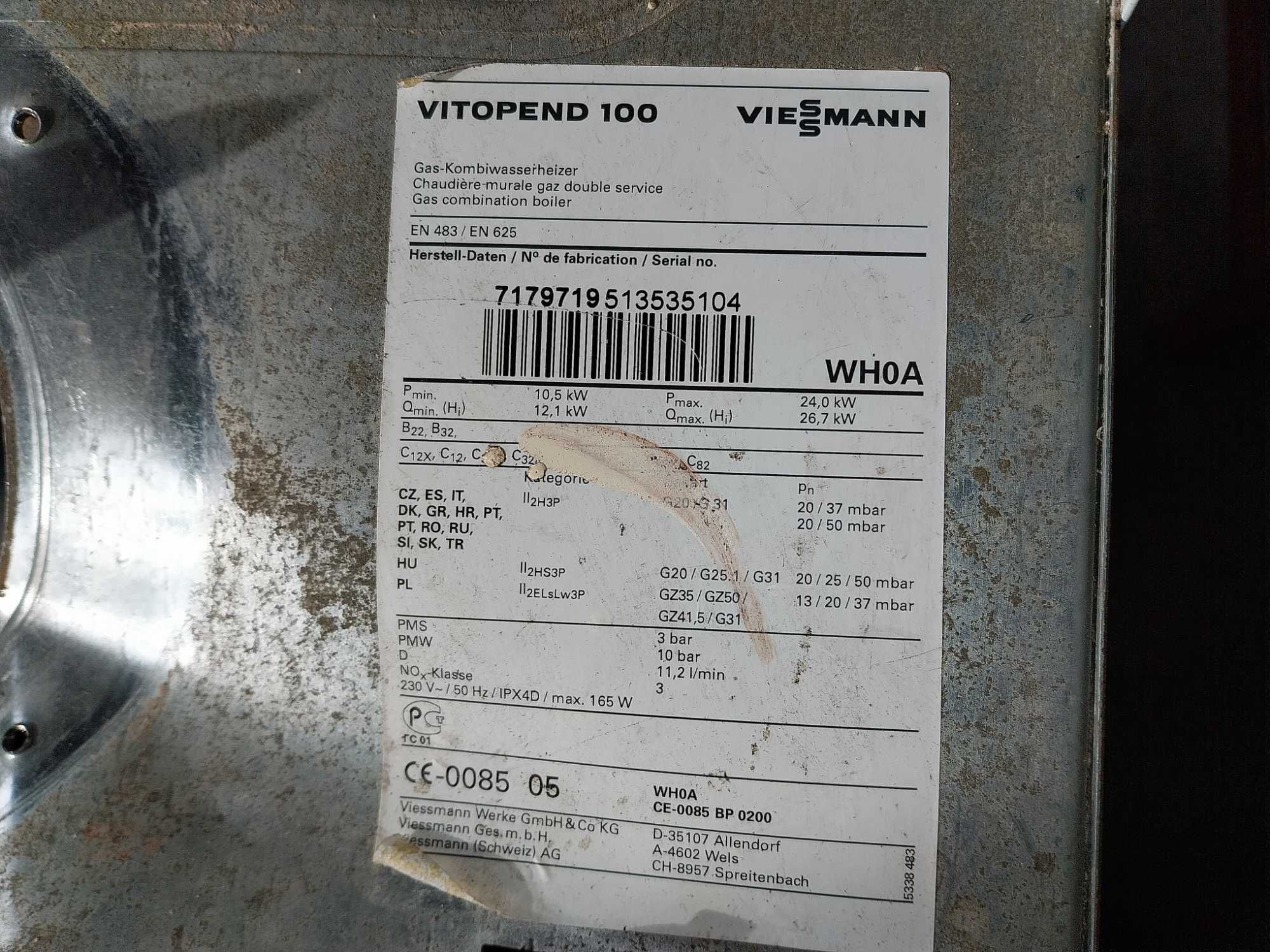 Wymiennik  Viessmann Vitopend 100