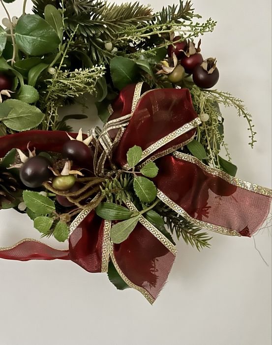 Stroik wieniec świąteczny - średnica ok 30 cm