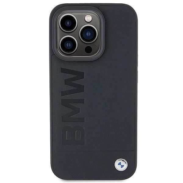 Etui BMW Leather Hot Stamp na iPhone 15 Pro Max - czarne