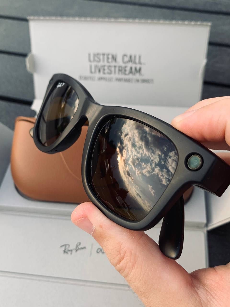 Смарт-окуляри Ray-Ban Meta Wayfarer MATTE BLACK POLAR BROWN