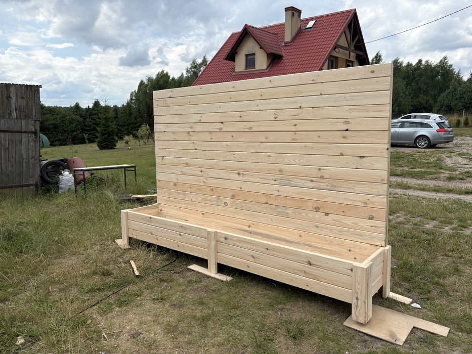 Pergola/ścianka z donicą