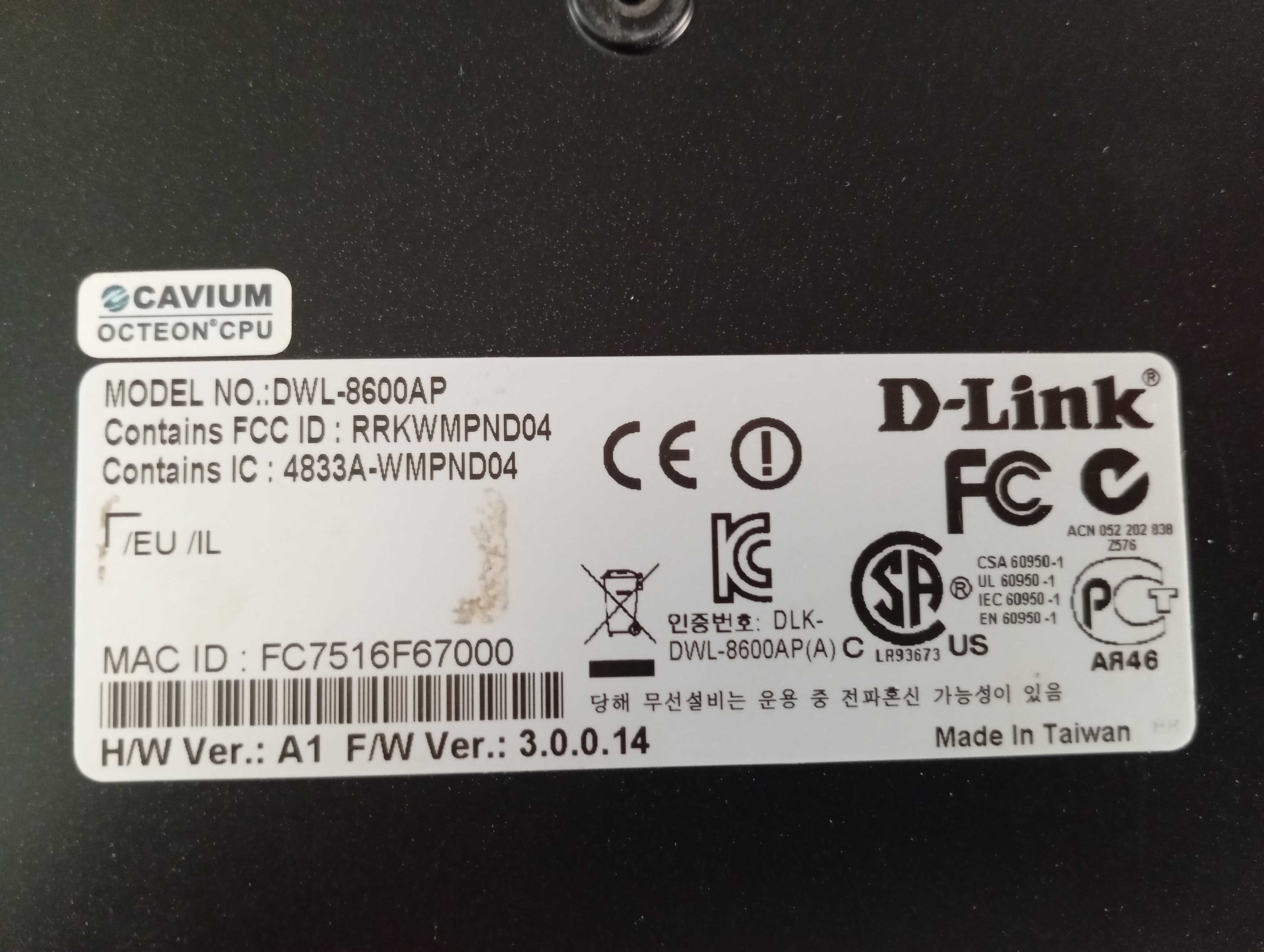 Dlink DWL-8600AP