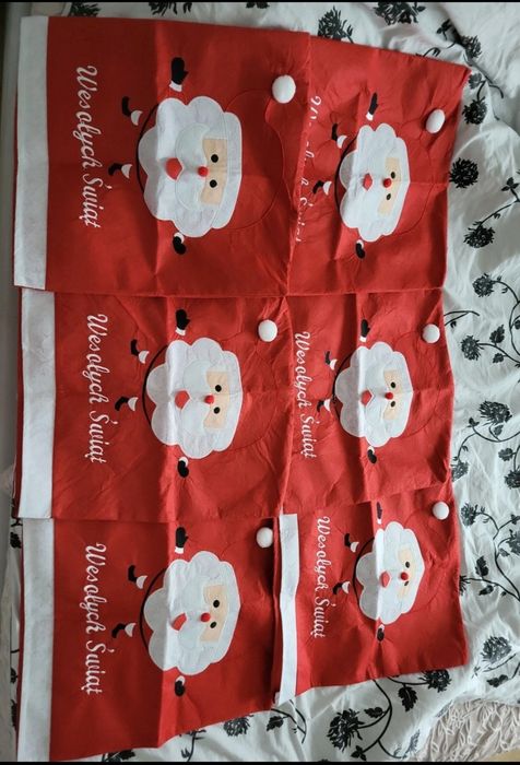 Pokrowce świateczne na krzesła smukee