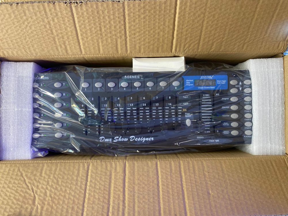 Mesa dmx 512 nova em caixa