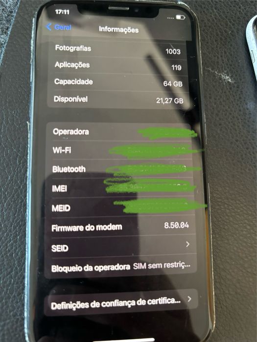 Iphone X 64 Gb bateria 81% desbloqueado
