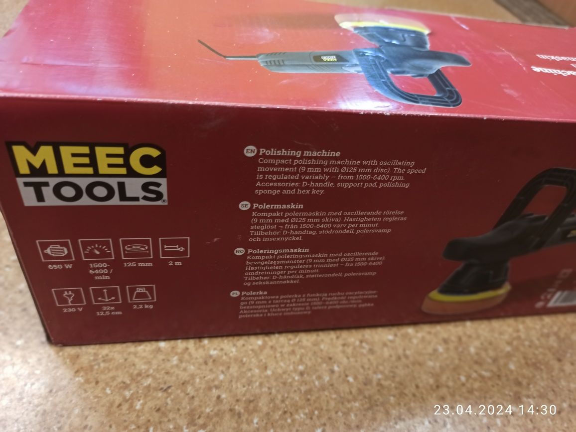 Polerka meec tools 650w rotacyjna