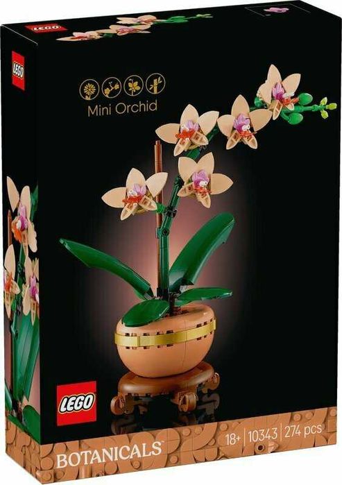 LEGO BOTANICALS 10343 mała orchidea